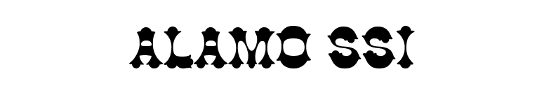Alamo SSi font preview