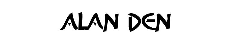 Alan Den font preview