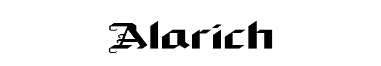 Alarich font preview