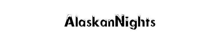 AlaskanNights font preview