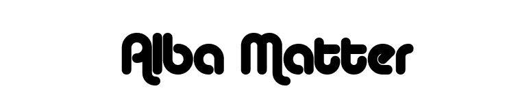Alba Matter font preview