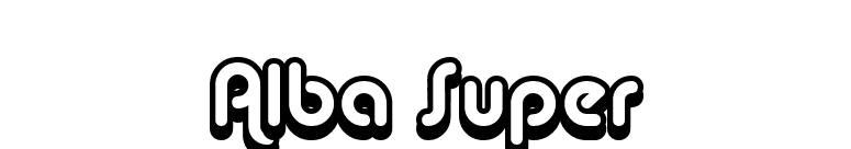 Alba Super font preview