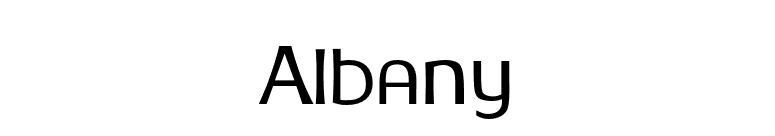 Albany font preview