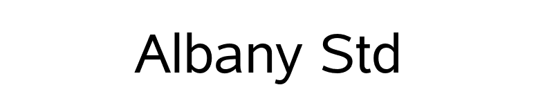 Albany Std font preview