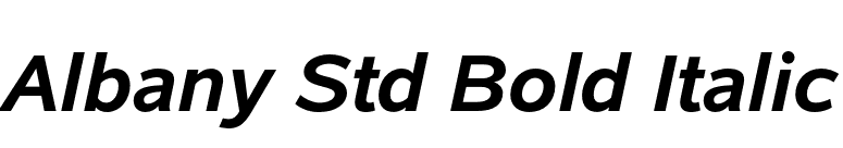 Albany Std Bold Italic font preview