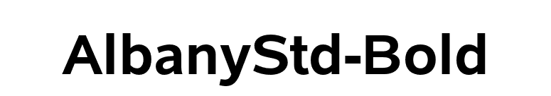 AlbanyStd-Bold font preview