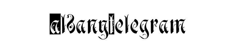 AlbanyTelegram font preview
