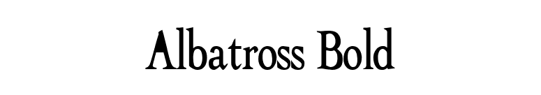 Albatross Bold font preview