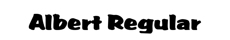 Albert Regular font preview