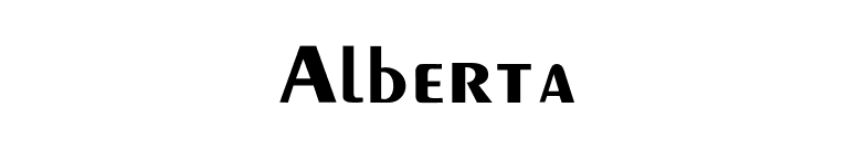 Alberta font preview