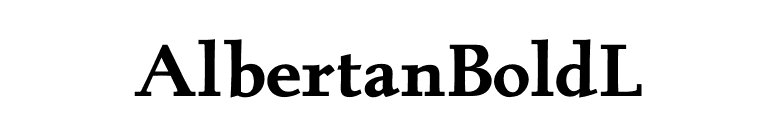 AlbertanBoldL font preview