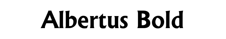 Albertus Bold font preview