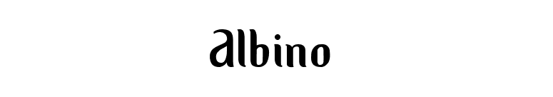 Albino font preview