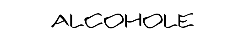 Alcohole font preview