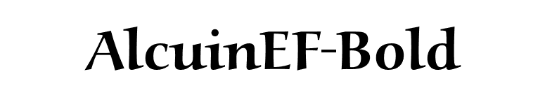 AlcuinEF-Bold font preview