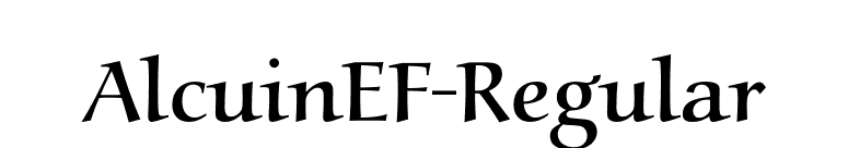 AlcuinEF-Regular font preview