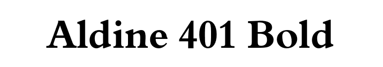 Aldine 401 Bold font preview