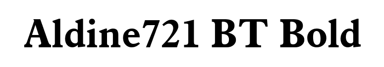 Aldine721 BT Bold font preview