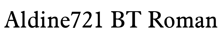 Aldine721 BT Roman font preview