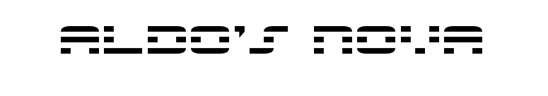 Aldo's Nova font preview