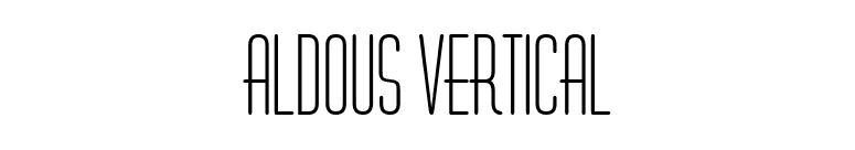 Aldous Vertical font preview