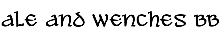 Ale and Wenches BB font preview