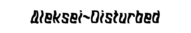 Aleksei-Disturbed font preview