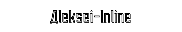 Aleksei-Inline font preview