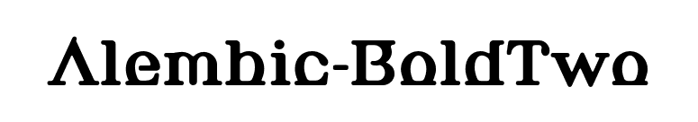 Alembic-BoldTwo font preview