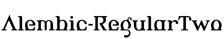 Alembic-RegularTwo font preview