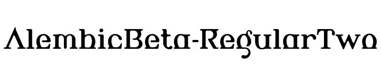 AlembicBeta-RegularTwo font preview