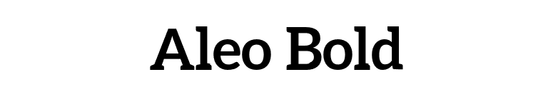Aleo Bold font preview