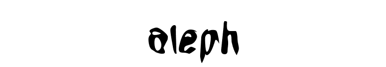 Aleph font preview