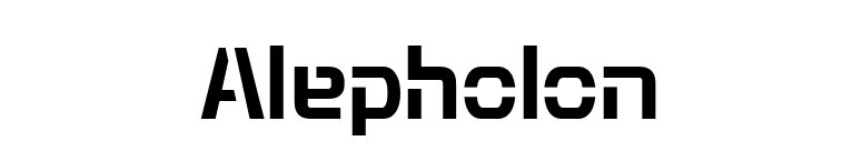 Alepholon font preview