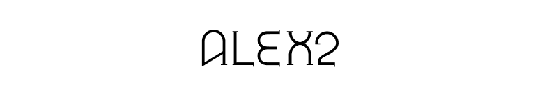 ALEX2 font preview