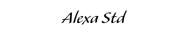 Alexa Std font preview