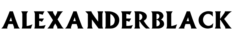 AlexanderBlack font preview