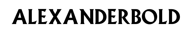 AlexanderBold font preview