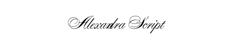 Alexandra Script font preview