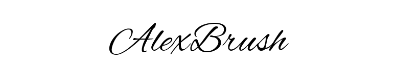AlexBrush font preview
