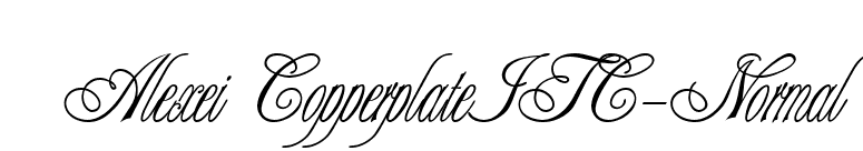 Alexei CopperplateITC-Normal font preview