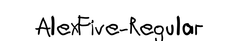 AlexFive-Regular font preview
