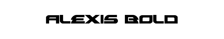 Alexis Bold font preview