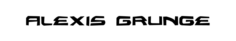 Alexis Grunge font preview