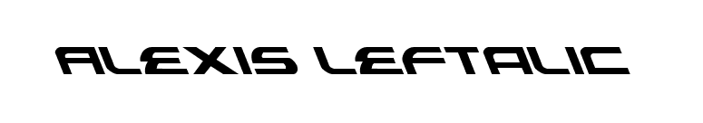 Alexis Leftalic font preview