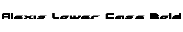 Alexis Lower Case Bold font preview