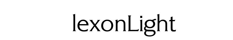 AlexonLight font preview