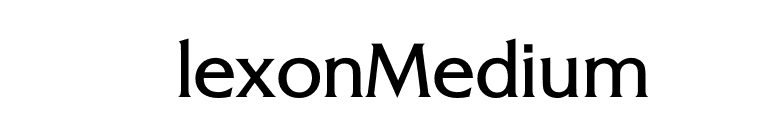 AlexonMedium font preview