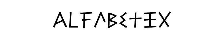 Alfabetix font preview