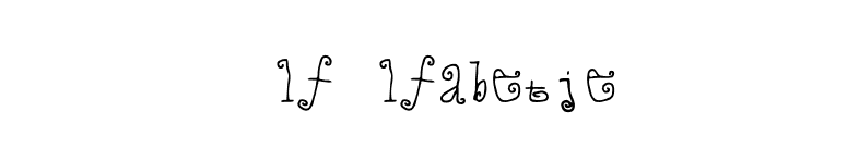 AlfAlfabetje font preview